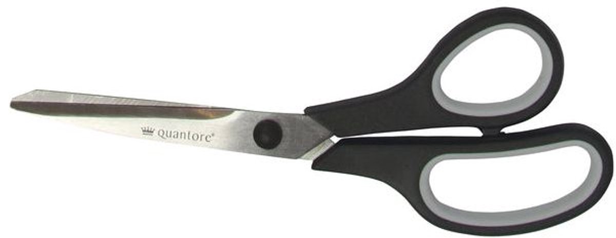 Schaar Quantore 210mm soft grip zwart | 12 stuks